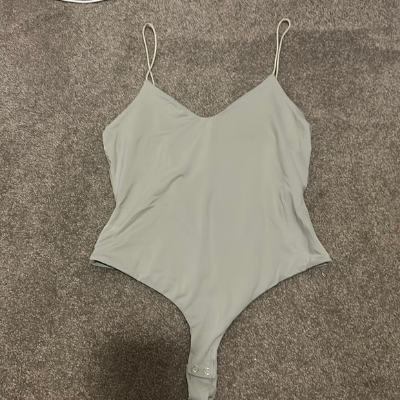 Kookai Tops Kookai Sage Green Bodysuit Poshmark